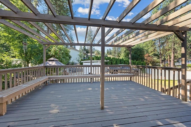 404 E Carriage Ct, Spokane, WA 99218 - deck featuring a pergola