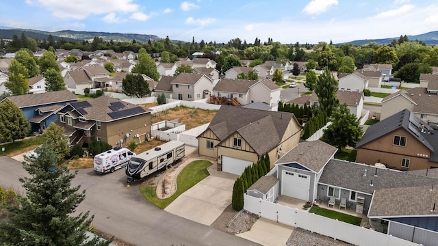 17309 E Baldwin Ave, Spokane Valley, WA 99016 - aerial view of residential area featuring a mountain backdrop