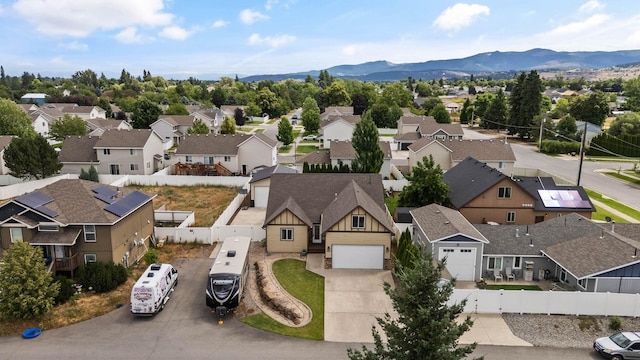 17309 E Baldwin Ave, Spokane Valley, WA 99016 - aerial perspective of suburban area with a mountain backdrop