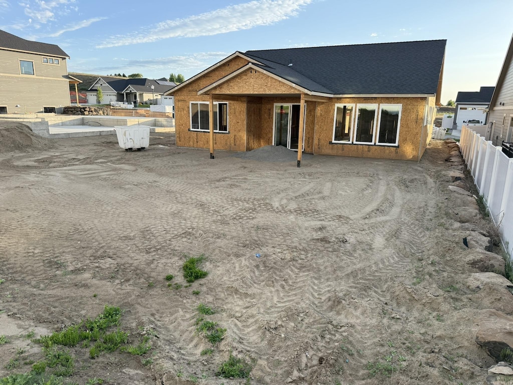 18050 E Wind Rose Ave, Spokane Valley, WA 99016 - back of property featuring a shingled roof