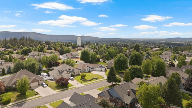 17110 E Daybreak Ln, Spokane Valley, WA 99016 - aerial perspective of suburban area with a mountainous background