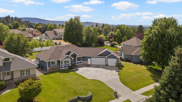 17110 E Daybreak Ln, Spokane Valley, WA 99016 - aerial view of residential area featuring mountains