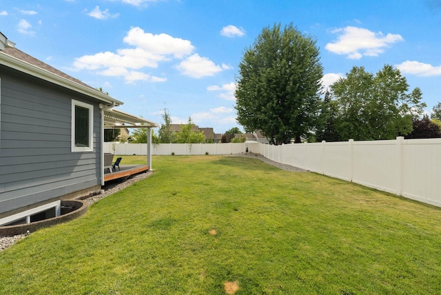 17110 E Daybreak Ln, Spokane Valley, WA 99016 - fenced backyard featuring a wooden deck