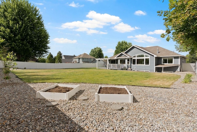 17110 E Daybreak Ln, Spokane Valley, WA 99016 - fenced yard with a vegetable garden