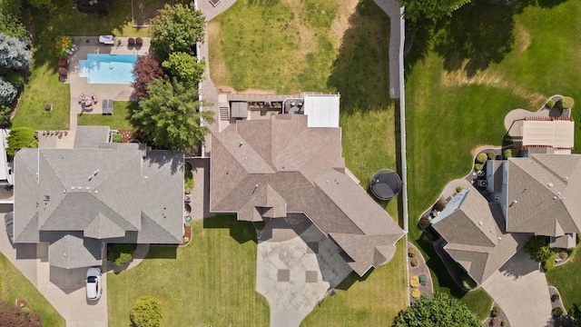 17110 E Daybreak Ln, Spokane Valley, WA 99016 - drone / aerial view of a pool