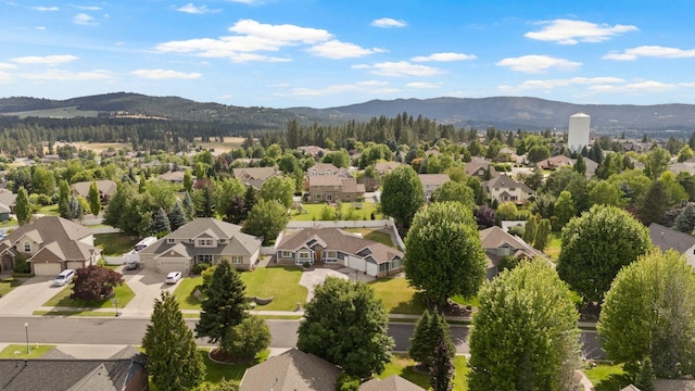 17110 E Daybreak Ln, Spokane Valley, WA 99016 - aerial perspective of suburban area with a mountainous background