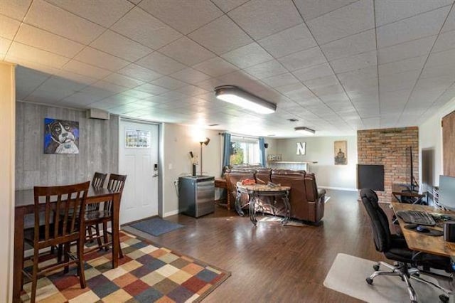 5801 N Drumheller St, Spokane, WA 99205 - living room with wood finished floors and baseboards