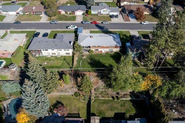 5801 N Drumheller St, Spokane, WA 99205 - aerial view of property and surrounding area featuring nearby suburban area