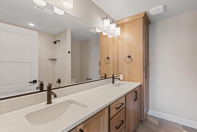 16931 E 16th Ln, Spokane Valley, WA 99037 - full bathroom with double vanity and tiled shower