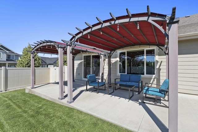 2373 N Colonial Rd, Liberty Lake, WA 99016 - view of patio / terrace featuring a pergola and outdoor lounge area