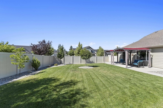 2373 N Colonial Rd, Liberty Lake, WA 99016 - fenced backyard featuring a patio area and a gazebo