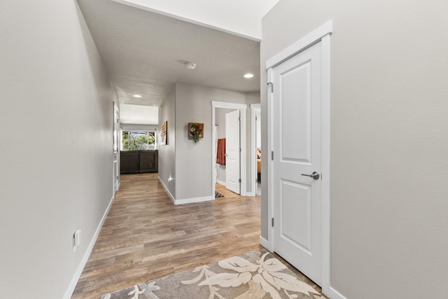 2373 N Colonial Rd, Liberty Lake, WA 99016 - hall featuring light wood-style floors and recessed lighting