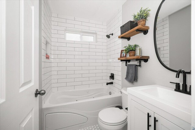 5916 S Division St, Spokane, WA 99224 - full bathroom featuring vanity and shower / bath combination