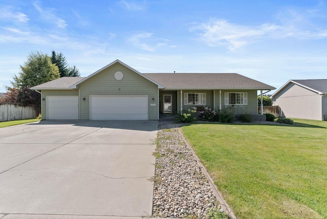 17813 N Lidgerwood St, Colbert, WA 99005 - ranch-style house featuring an attached garage, driveway, a porch, and roof with shingles