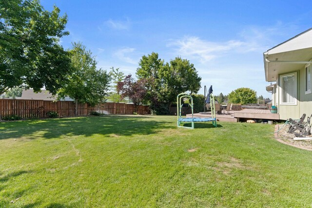 17813 N Lidgerwood St, Colbert, WA 99005 - view of yard with a deck