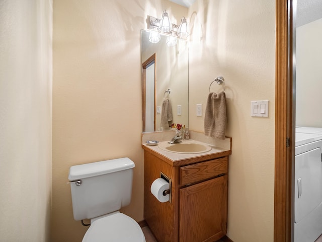 3808 S Alder Dr, Spokane, WA 99223 - half bath featuring washer / clothes dryer and vanity