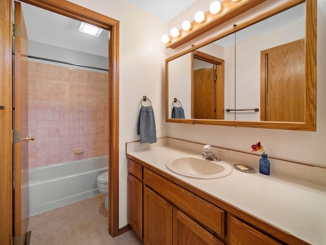 3808 S Alder Dr, Spokane, WA 99223 - bathroom with vanity and tub / shower combination