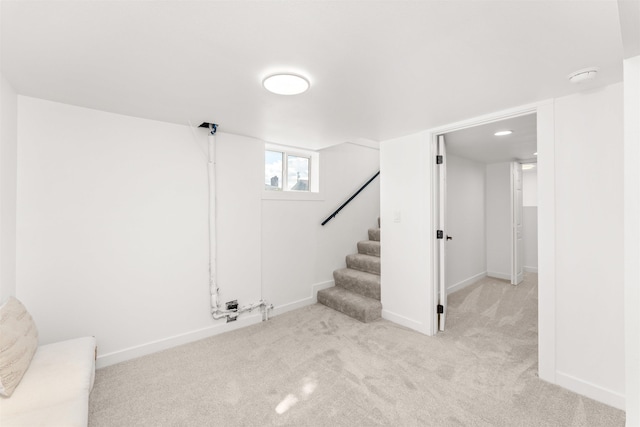 1227 E Providence Ave, Spokane, WA 99207 - basement with carpet and stairs