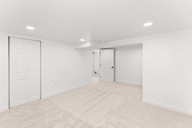 1227 E Providence Ave, Spokane, WA 99207 - finished basement with recessed lighting and light colored carpet