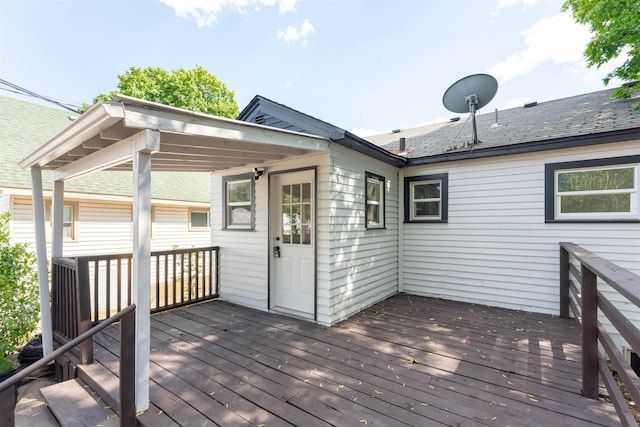 1227 E Providence Ave, Spokane, WA 99207 - view of wooden terrace