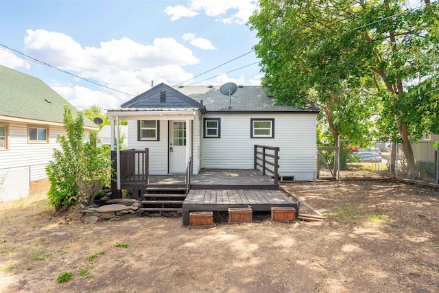 1227 E Providence Ave, Spokane, WA 99207 - rear view of house featuring a wooden deck