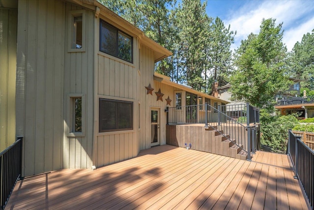 8024 E Elde Dr, Spokane, WA 99212 - deck featuring stairway