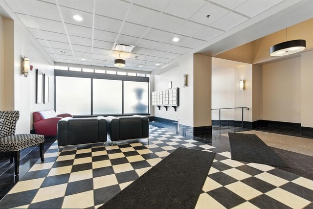 315 W Riverside Ave Unit 101, Spokane, WA 99201 - community lobby with a paneled ceiling and recessed lighting