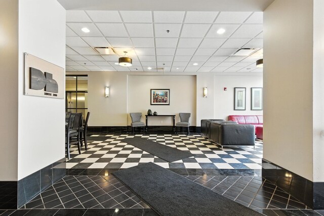 315 W Riverside Ave Unit 101, Spokane, WA 99201 - common area featuring a paneled ceiling and recessed lighting
