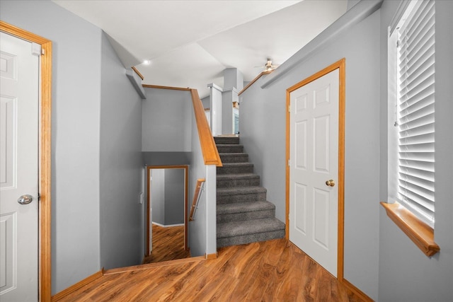 10002 W Richland Rd, Cheney, WA 99004 - staircase featuring wood finished floors