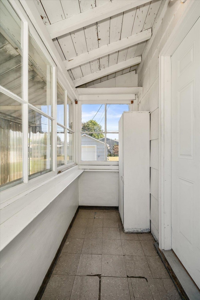 2608 E Heroy Ave, Spokane, WA 99207 - unfurnished sunroom with wooden ceiling