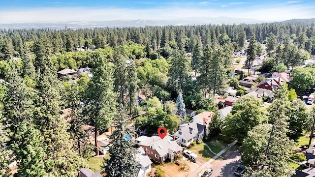 452 W 26th Ave, Spokane, WA 99203 - aerial view of property's location with a forest