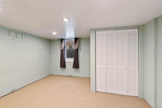 818 W 27th Ave, Spokane, WA 99203 - finished below grade area featuring carpet floors and recessed lighting