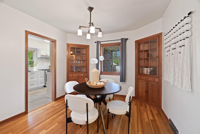 818 W 27th Ave, Spokane, WA 99203 - dining space featuring light wood-style floors and baseboards