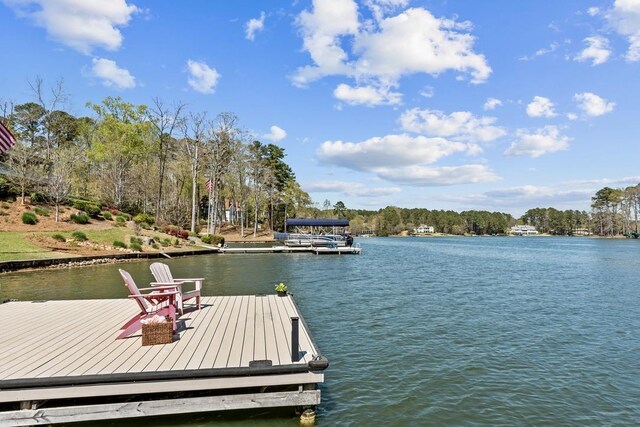 1611 Lighthouse Cir, Greensboro, GA 30642 - view of dock with a water view