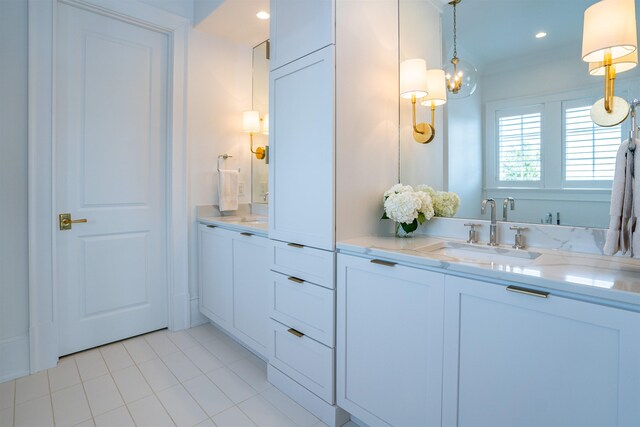 bathroom featuring vanity