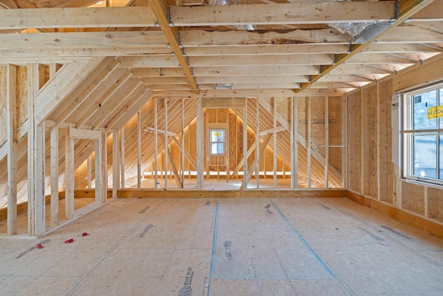 view of attic