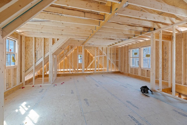 view of attic