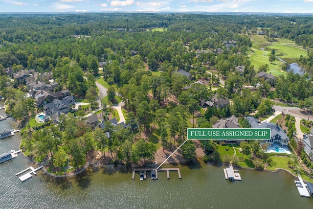 1010 Thorton Crk, Greensboro, GA 30642 - aerial view of property's location featuring a nearby body of water, a heavily wooded area, and nearby suburban area