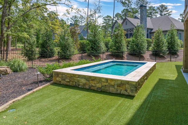 1010 Thorton Crk, Greensboro, GA 30642 - view of pool with an in-ground hot tub