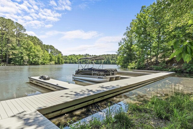 1030 Ridge Grove Ct, Greensboro, GA 30642 - view of dock with a water view and a view of trees