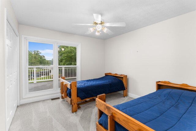 1060 Old Rock Rd, Greensboro, GA 30642 - bedroom with light wood-style flooring, baseboards, and a drop ceiling