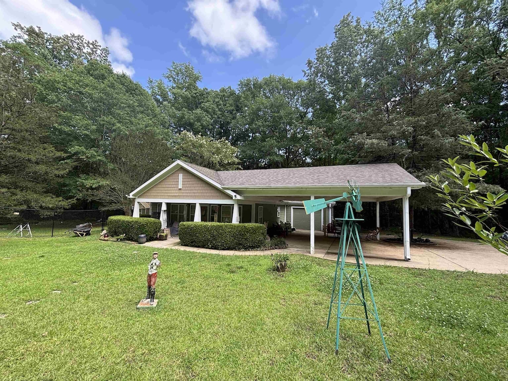 1491 Swords Trl, Buckhead, GA 30625 - view of front facade with an attached carport