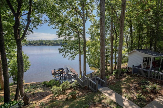 dock with a water view