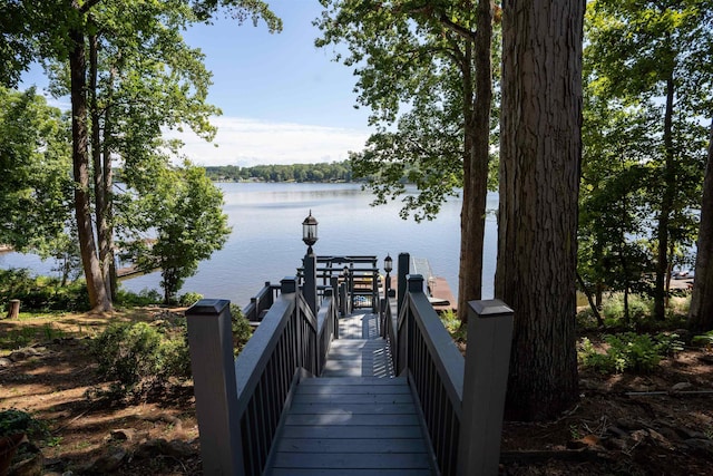 dock with a water view