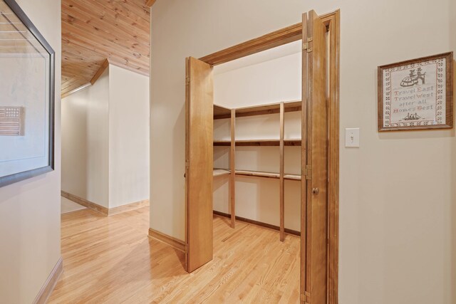 view of storage area