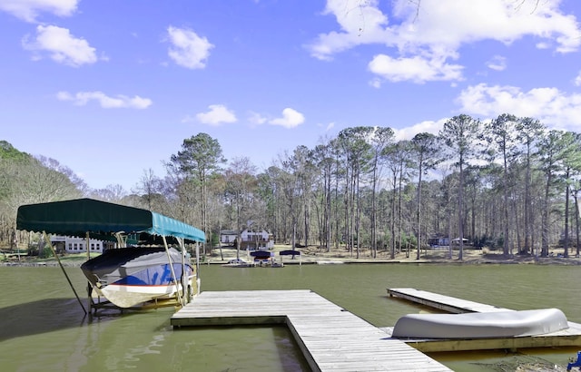 view of dock