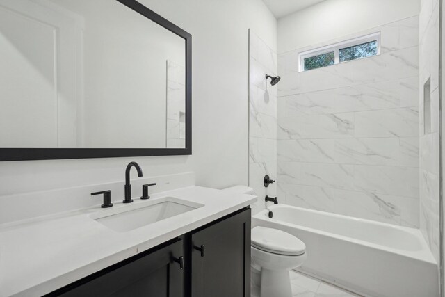 1280 Lake Dr, Greensboro, GA 30642 - full bathroom with toilet, shower / bathtub combination, and vanity