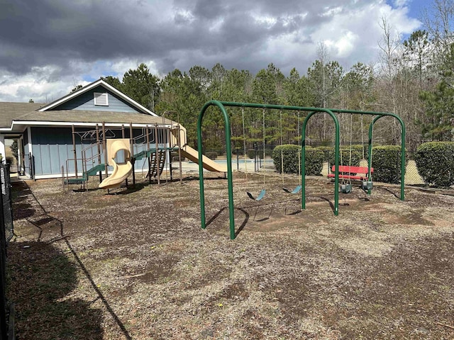 view of communal playground