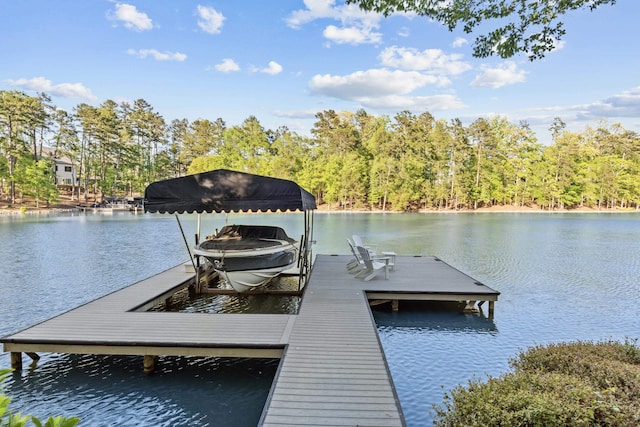 2030 Linger Longer Dr, Greensboro, GA 30642 - dock area featuring a water view and boat lift