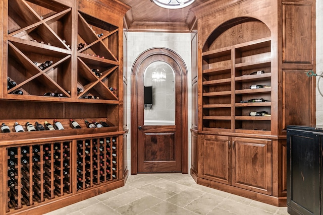 2030 Linger Longer Dr, Greensboro, GA 30642 - wine room featuring stone tile flooring